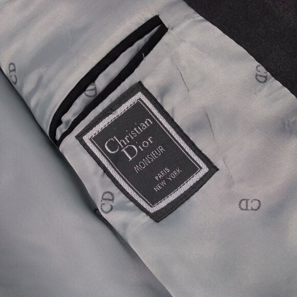 Vintage Christian Dior Monsieur Tuxedo Dinner Jacket Made in USA Men Size 43R - Picture 8 of 11